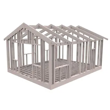 Attefallsstomme Byggstommar 22 grader 6000x4766 mm Färdiga Sektioner