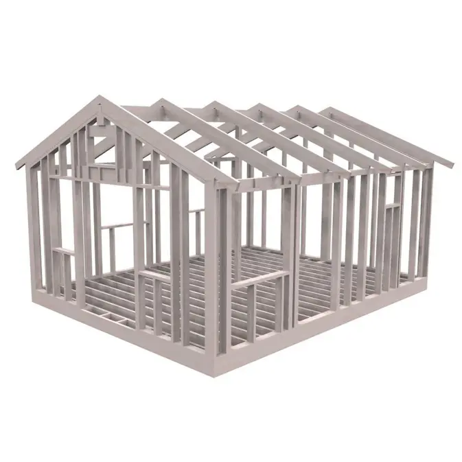 Attefallsstomme Byggstommar 22 grader 6000x4766 mm Färdiga Sektioner