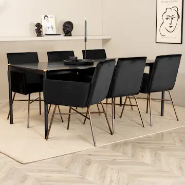 Matgrupp Venture Home Paris med 6 Annika Stolar