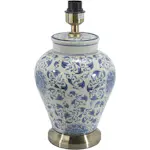 Lampfot PR Home Fang Hong Vit/Blå 38 cm