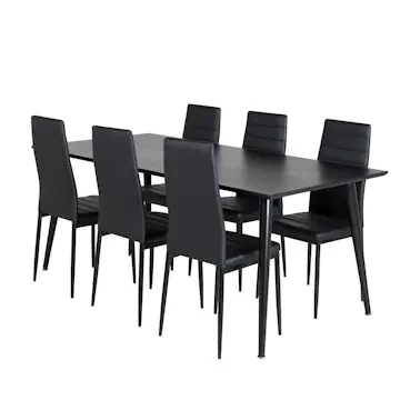 Matgrupp Venture Home Dipp med 6 Slim Stolar