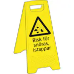 Skylt Systemtext Risk För Snöras Istapp 300x620 mm Plast