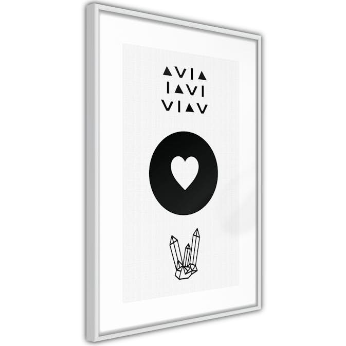 Poster Artgeist Affisch Heart and Crystals