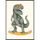 Poster Gallerix T-rex Dino Surfing