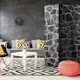 Rumsavdelare Skärmvägg Arkiio Black Stones 135x172 cm