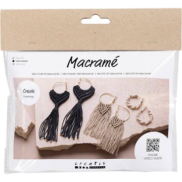 DIY-kit Creativ Company Makramé Örhängen