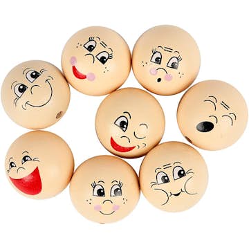 Ansikten Creativ Company Ivory 30 mm 16 st/1 Förp