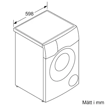 Tvätt/Torkmaskin Siemens WN54C2A0DN iQ700 10.5/6 kg