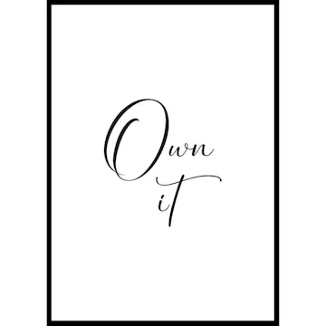 Poster Gallerix Own It