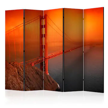 Rumsavdelare Skärmvägg Arkiio Golden Gate Bridge II 225x172 cm