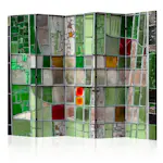 Rumsavdelare Skärmvägg Arkiio Emerald Stained Glass II 225x172 cm