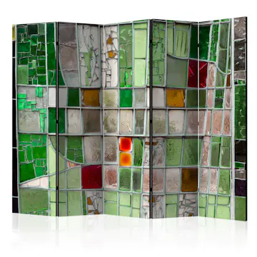 Rumsavdelare Skärmvägg Arkiio Emerald Stained Glass II 225x172 cm