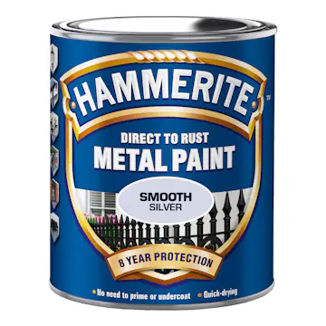Rostskyddsfärg Hammerite Slätlack Silver 750ml