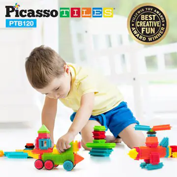 Byggbitar Picasso Tiles Bristle Blocks 120 Bitar
