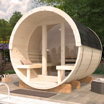 Bastutunna Palmako Anita 1,3, 0,7 m2 Med Glasvägg