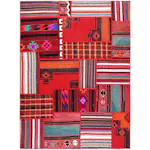 Persisk Patchworkmatta Arkiio Flerfärgad 153x206