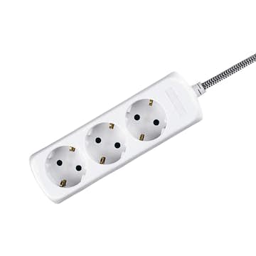 Grenuttag PR Home 3-Vägs Svartvit 2 m