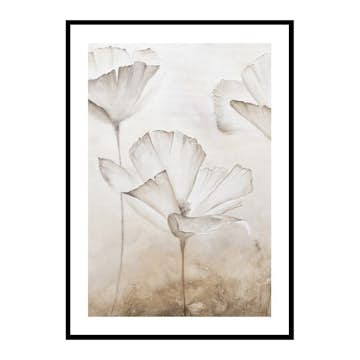 Poster Gallerix Painted White Flowers