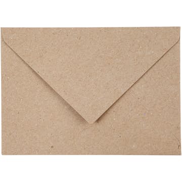 Kuvert Creativ Company Kvist Stl 11,5x16 cm Beige 50 St/1 Förp