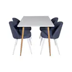 Matgrupp Basic Home Pontus Rektangulärt Matbord 120 cm med 4 Sedavi Matstol