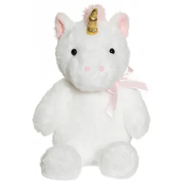 Gosedjur Teddykompaniet Enhörning Med Rosett Vit