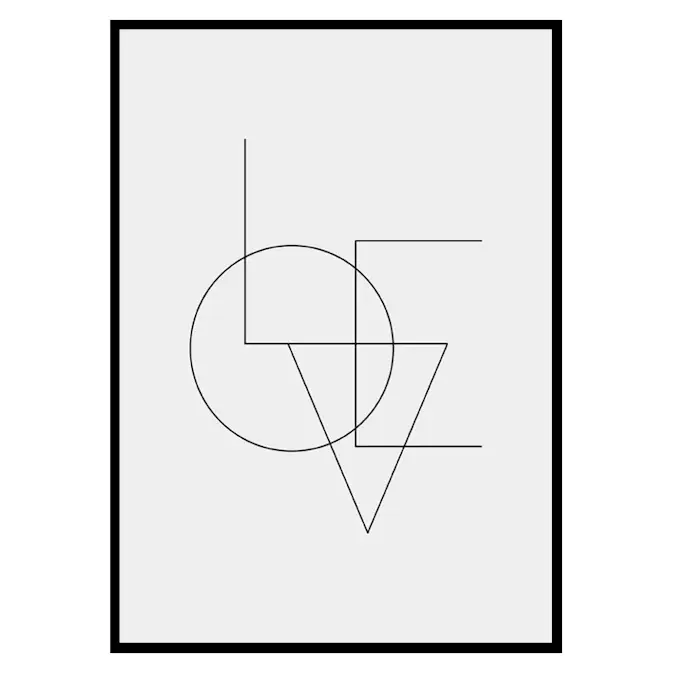 Poster Gallerix Love Typo