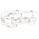 3-sitssoffa Scandi Days Menard Djup 205 cm