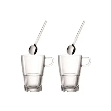 Kaffeset Leonardo Latte Macchiato 4 delar