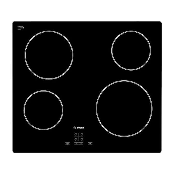 Inbyggnadshäll Bosch PKE611D17E Svart