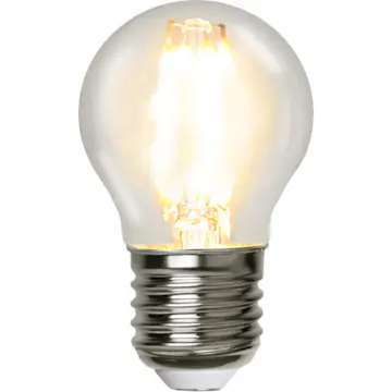 LED-lampa Star Trading Filament E27 G45 Klar Dimbar 4,2W
