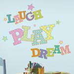 Väggdekor RoomMates Laugh Play Dream