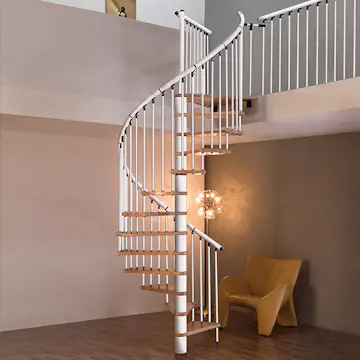 Spiraltrappa Byggera Euro Design Vit