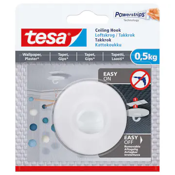Självhäftande Takkrok Tesa Justerbar 0,5 kg