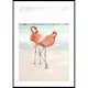 Poster Gallerix Flamingo Beach Duo