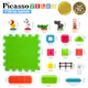 Byggbitar Picasso Tiles Bristle Blocks 100 Bitar Safari