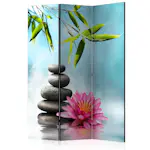 Rumsavdelare Skärmvägg Arkiio Water Lily And Zen Stones 135x172 cm