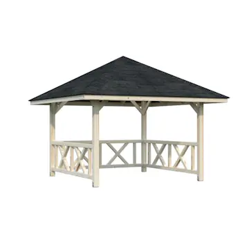 Stuga Palmako Bianca 8,3 m2 Set 1