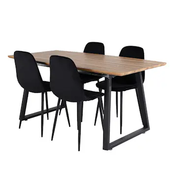 Matgrupp Venture Home Ina med 4 Phoi Stolar Sammet