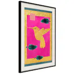 Poster Artgeist Affisch Golden Hummingbird