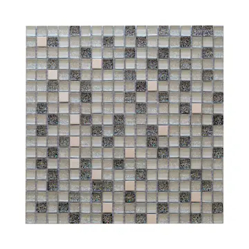 Kristallmosaik Arredo Exclusive Stone Silver Grå 1,5x1,5 cm