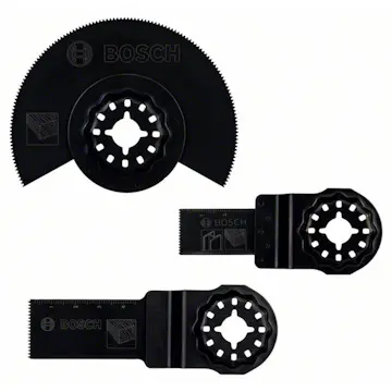 Multicutterset Bosch Power Tools 3-delars Starlock Startsats Wood