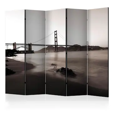 Rumsavdelare Skärmvägg Arkiio San Francisco Golden Gate Bridge in Black and White II 225x172 cm