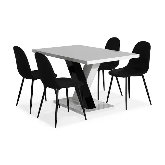 Matgrupp In Living Cesi 140 med 4 Nibe Stolar