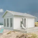 Attefallshus Vibostugan Njuta 25-3 24,3 m² Trähus med Sadeltak