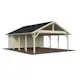 Carport Palmako Robert 40,6 m2 med Förråd