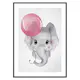 Poster Gallerix Elephant Pink Balloon