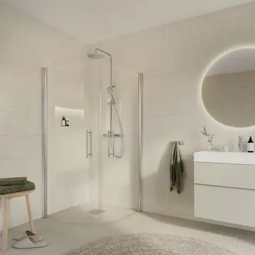 Duschhörn Arrow Round Klarglas