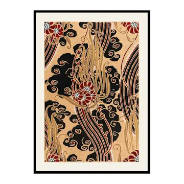 Poster Gallerix Flower Pattern No.1 by E. A. Seguy