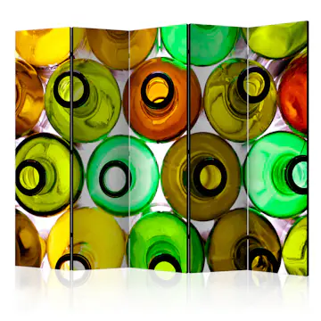 Rumsavdelare Skärmvägg Arkiio Bottles Background II 225x172 cm