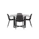 Matgrupp Venture Home Durango Ø 120 cm med 4 Baltimore Stolar